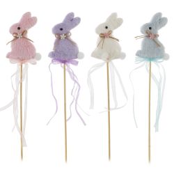 GAEM Изделие декоративное (вставка) "Зайка" (блок 12шт) (6*1*8), L6 W1 H32 см, 4в.