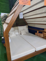 Шатер деревянный с лежаками Tagliamento Loca