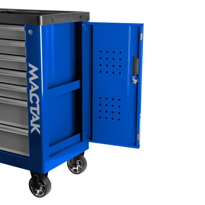 МАСТАК (521-07580B) Тележка инструментальная, 7 выдвижных ящиков, "НОВА", синяя