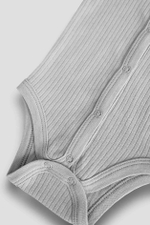 Боди с коротким рукавом на кнопках, Серый