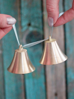 Колокольчик большой латунь 4,8х5 см (2 шт)