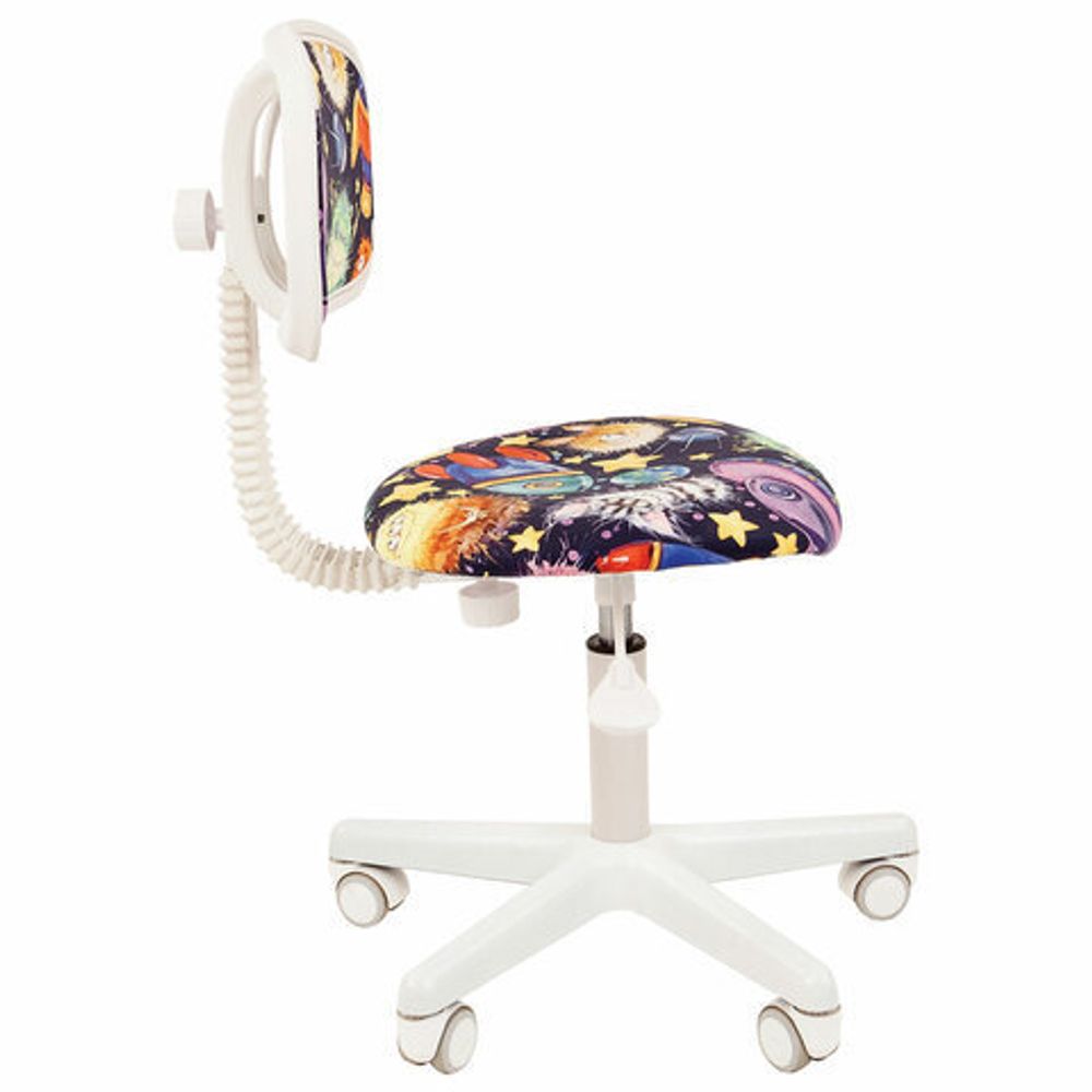 Кресло детское СН KIDS 101, без подлокотников, цветное с рисунком "Инопланетяне", 7027822