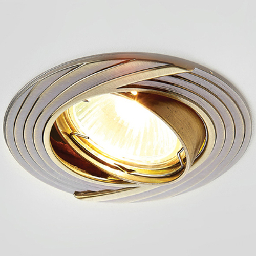 Встраиваемый точечный светильник 722 SB бронза MR16