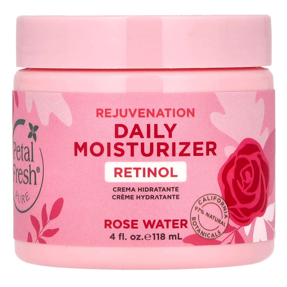 Petal Fresh, Pure, омолаживающий ежедневный увлажняющий крем, розовая вода, 118 мл (4 жидк. унции)