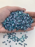 Стразы термоклеевые стекло ss20 Aquamarine