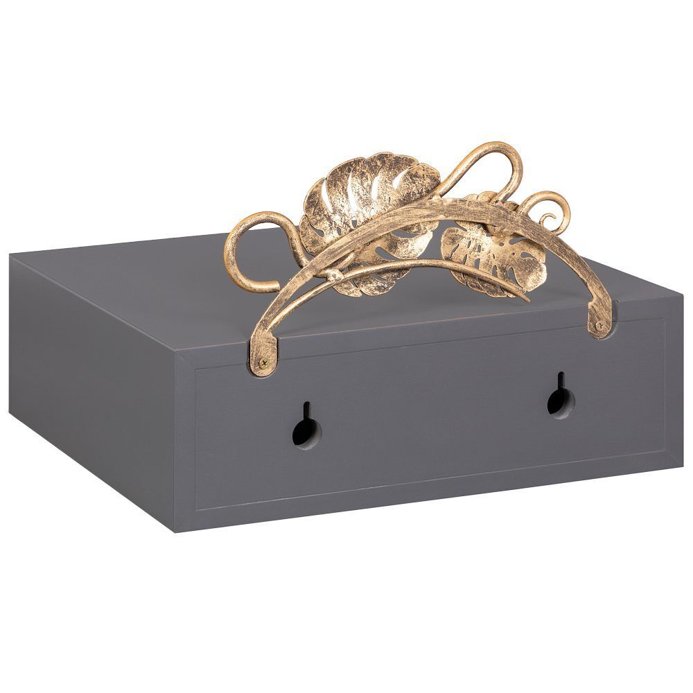 Тумба прикроватная Monstera Deliciosa (Монстера) подвесная Серый