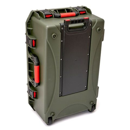 KING SIZE | Большой ударопрочный кейс кофр ящик бокс с выдвижной ручкой и колесами | DGCASE@60-04 | Внутр. размеры 645*395*285мм (Темно-оливковый цвет)