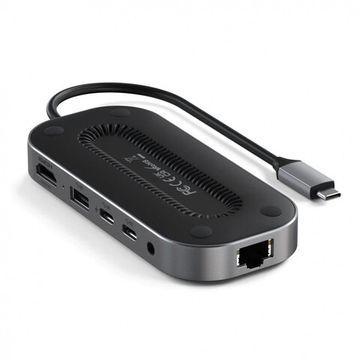 USB-хаб Satechi USB-C - 4xUSB Multiport Adapter with 2.5G Ethernet серый космос (ST-U4MGEM)