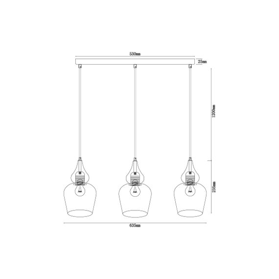 Подвесной светильник Vele Luce Simone VL5564P23