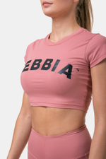 Топ женский Short Sleeve Sporty Crop Top 584 Розовый