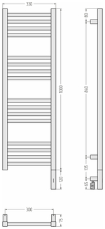 Сунержа Модус 3.1 1000х300 МЭМ правый