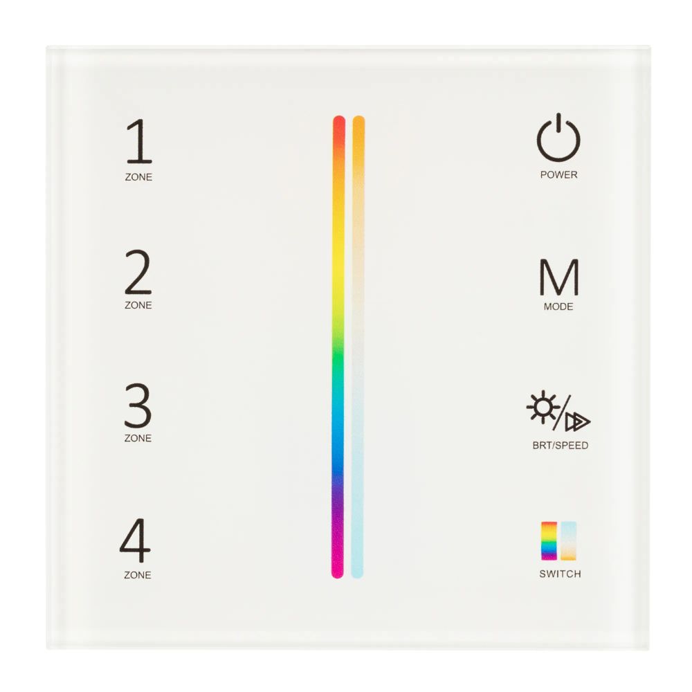 Панель Sens SMART-P55-MULTI White (3V, 4 зоны, 2.4G) (Arlight, IP20 Пластик, 5 лет) 028309