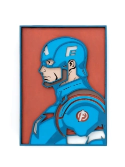 3D Картина по номерам Капитан Америка, мстители Marvel