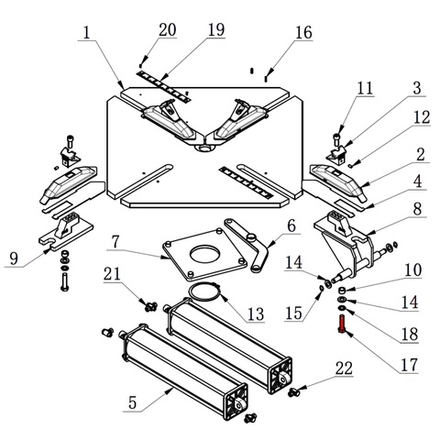 Болт стойки зажимного кулачка большой V626, V626IT