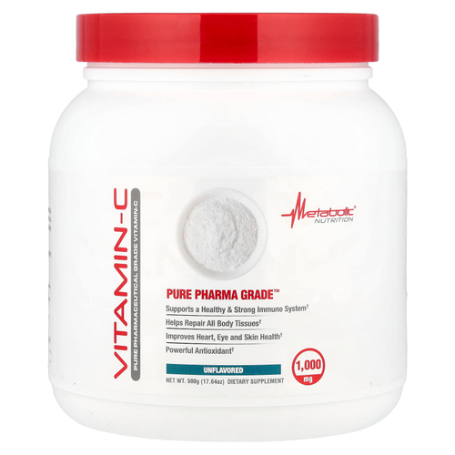 Metabolic Nutrition, Витамин C, без добавок, 500 г (17,64 унции)