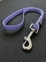 Водилка из биотана , 20 мм , 35 см. Карабин авиационный , черный.