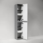 Шкаф-пенал напольный Sancos Folk Floor, 350х350х1880 мм, цвет Grey soft, арт. PFL35FGS