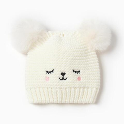 Шапка для малышей р.48-50 белый, 10179887 (Крошка Я)