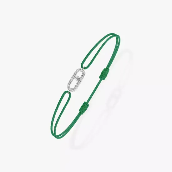 Браслет Messika Move Uno green cord bracelet