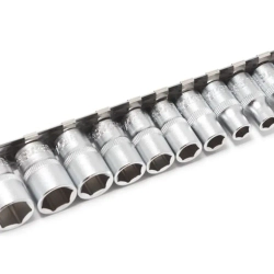 Набор головок 11пр. 1/4''6 гр.(4,5,5.5,6-13мм) на планке Forsage F-2111-5