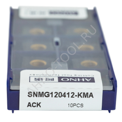 Пластина твердосплавная ISO SNMG120412-KMA ACK10E AHNO по чугуну, чистовая