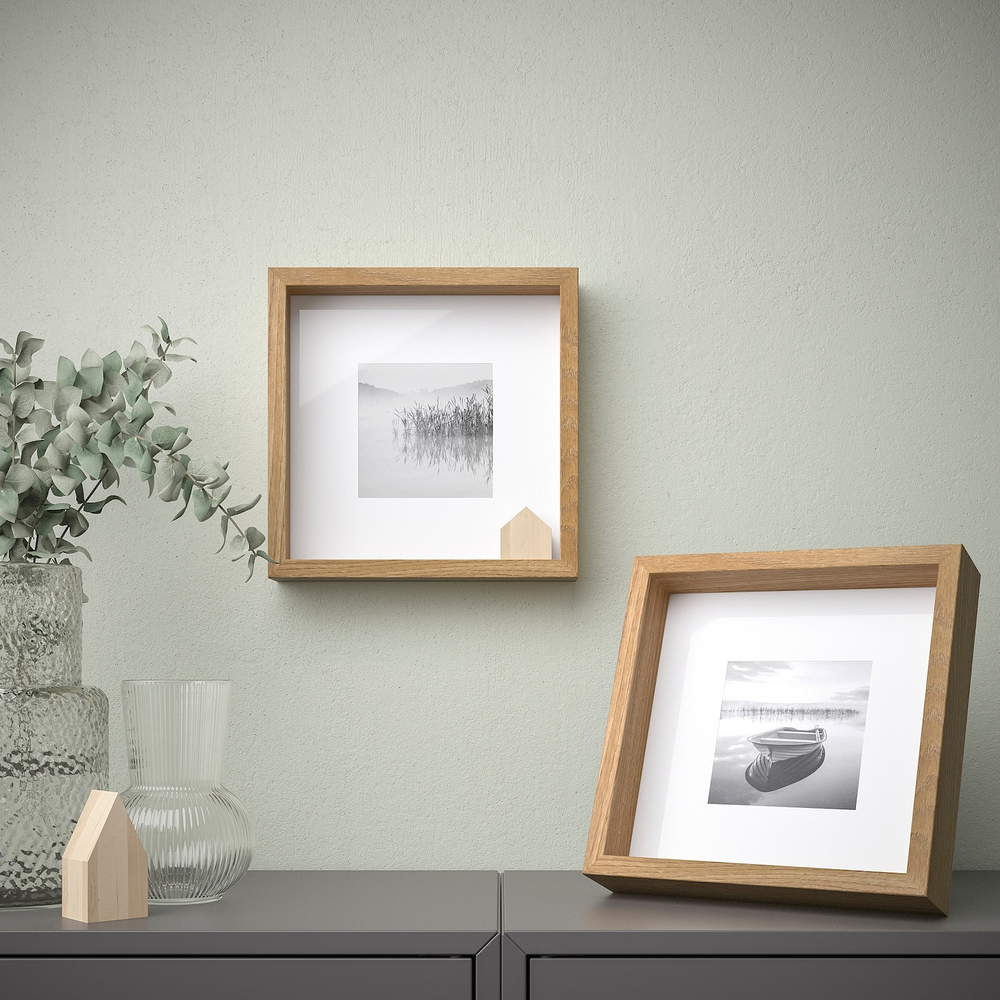 IKEA SANNAHED  (ИКЕА САННАХЕД)  -  Рамка, имит. дуб, 25x25 см