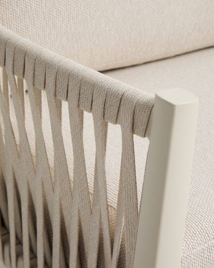 Комплект садовой мебели Aleria из бежевого алюминия и веревки