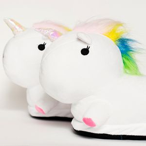 Тапки Rainbow Unicorn White