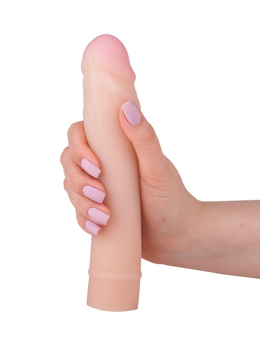 Телесная насадка-удлинитель из неоскин - 19,5 см. (Цвет: телесный)