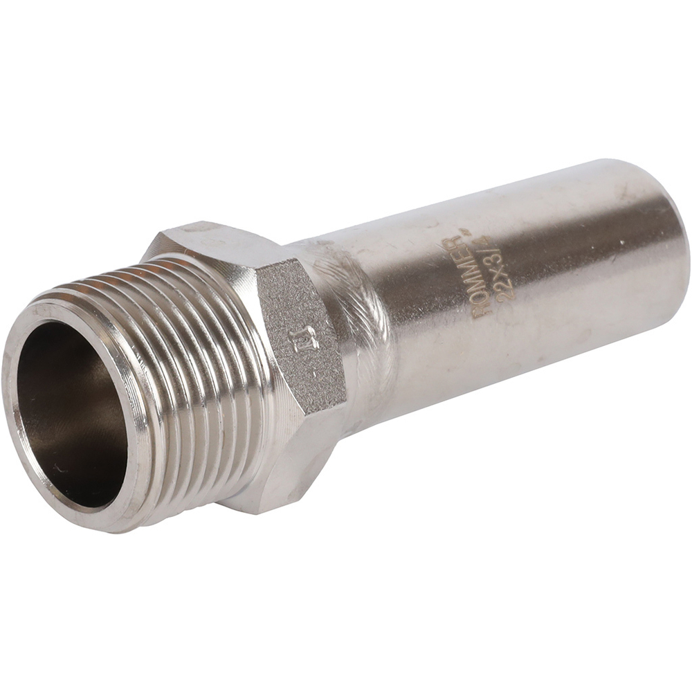 ROMMER Вставка с НР 22x3/4" из нержавеющей стали прессовой