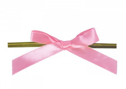 Твист-лента с бантиком, в ассортименте (розовый,голубой)