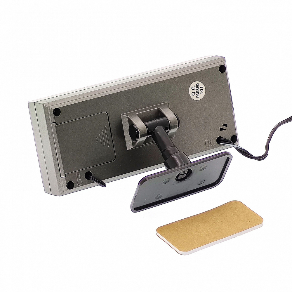 Авто часы + з/у USB VST 815 Blue/Red 12/24V