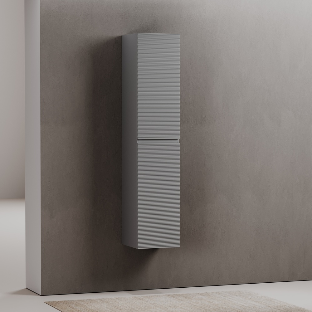 Шкаф-пенал Sancos Folk подвесной, Ergraut soft 350х350х1650 мм