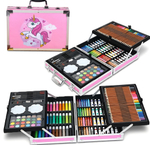 Набор для рисования с единорогом 147 предметов в алюминиевом кейсе для детей от 3 лет