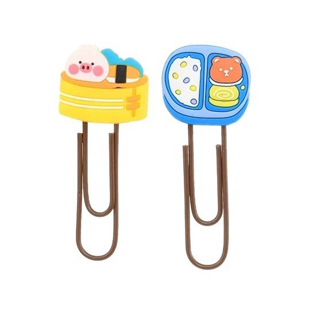 Закладки-скрепки Basir, серия "FOOD", 4 цвета ассорти