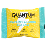 Quantum Energy Square, протеиновый батончик с кофеином, карамель, миндаль и морская соль, 8 батончиков по 48 г (1,69 унции)