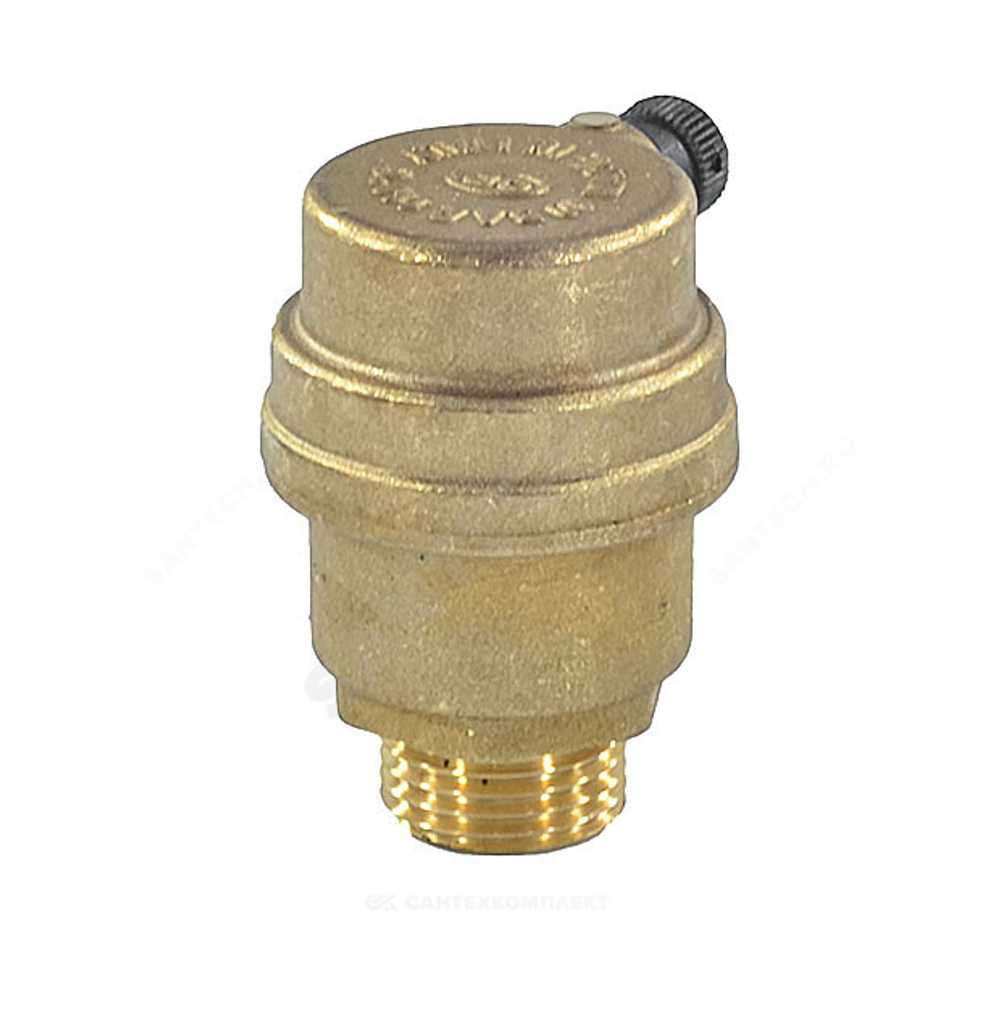 Воздухоотводчик автоматический латунь 500 Ду 15 Ру10 G1/2" НР прямой OR 0500.015
