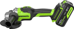 Угловая шлифмашина аккумуляторная GREENWORKS GD24AG 24V, АКБ 4Ач и ЗУ 3200207CUB