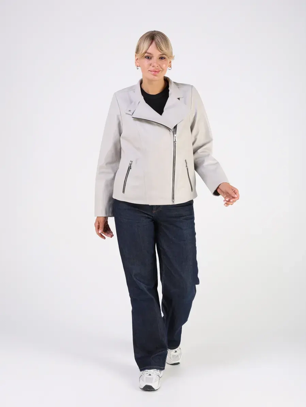 Кожаная куртка демисезонная косуха