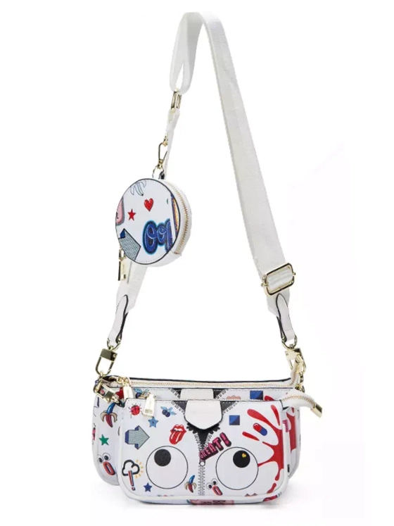 Сумка 3 в 1 клатч кошелек для подростка сумочка через плечо