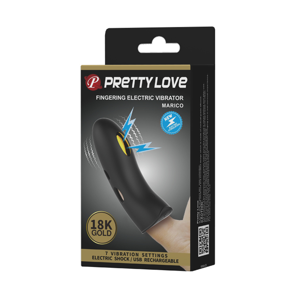 Вибронасадка на палец с электростимуляцией Pretty Love Marico