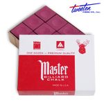 Мел бильярдный "Master" Burgundy 12шт.