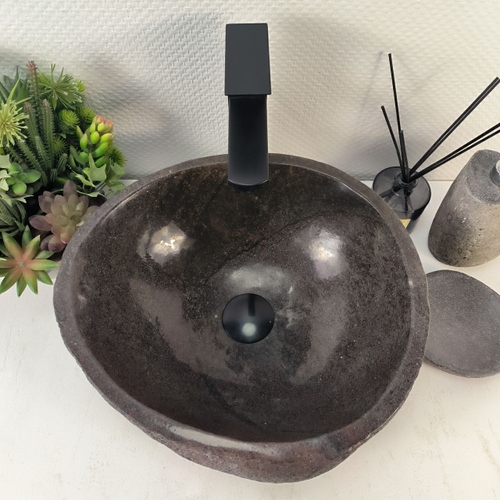 Раковина из речного камня RS-65265 39*35*15 0855