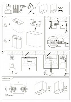 Накладной светильник Nowodvorski Gap 9384