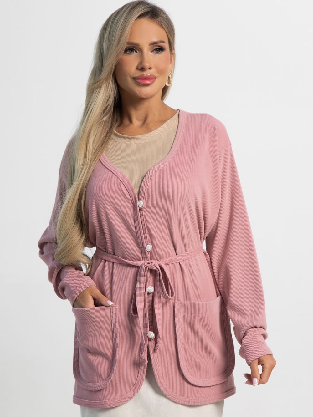 Кардиган Келли (пудра) Б15350-39М LT Collection