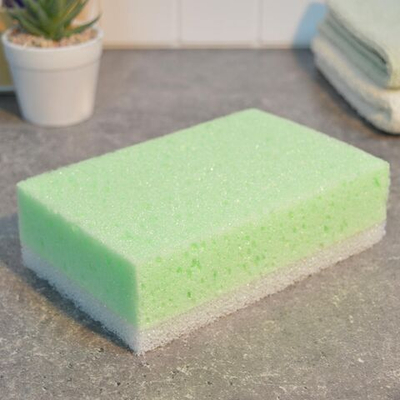 Губка банная с массажным слоем "Совершенство", 165*105*50мм