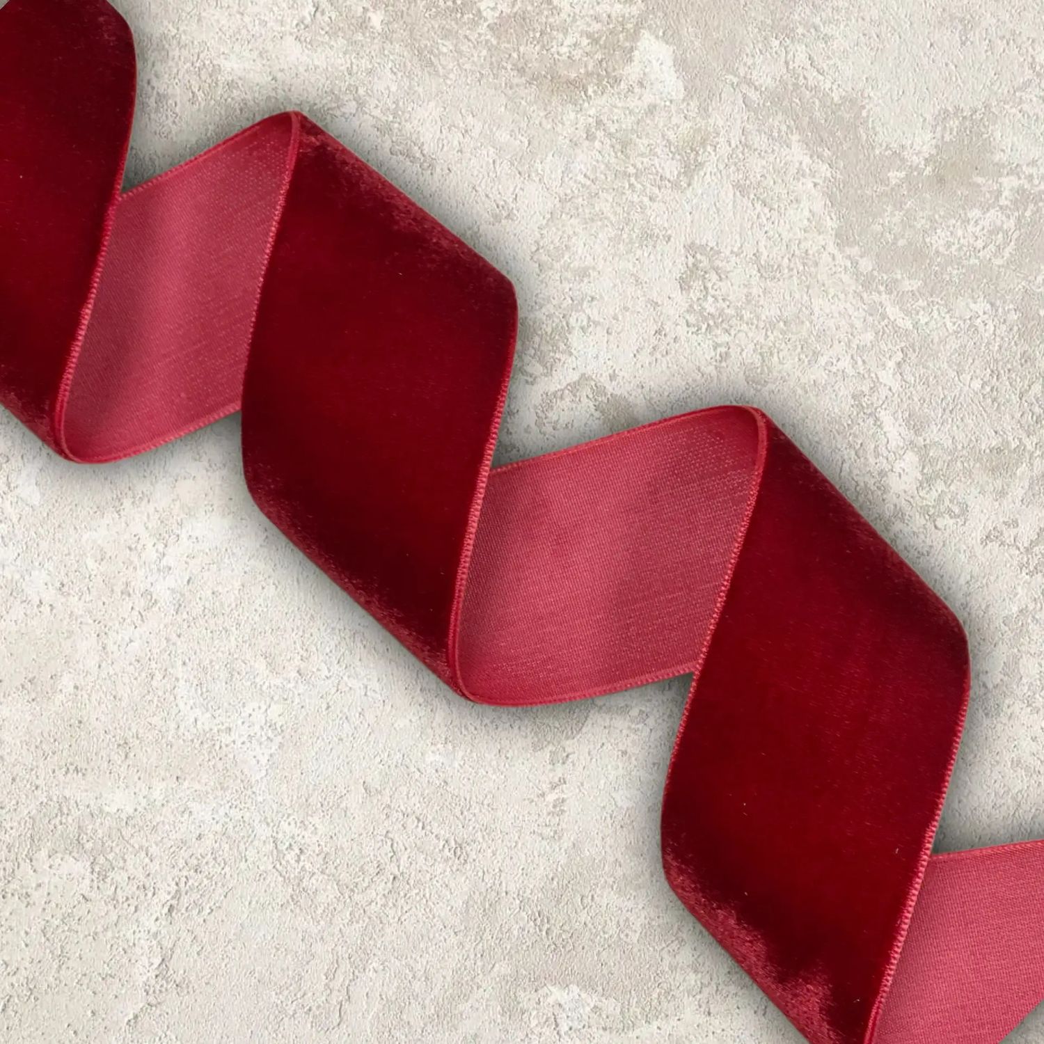 Лента бархатная  3,8 см бордовый №240(1метр)