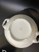 Супница Triptis Porzellan фарфор с цветочным орнаментом, деколь, золочение, 1960 - 1968 гг, Германия