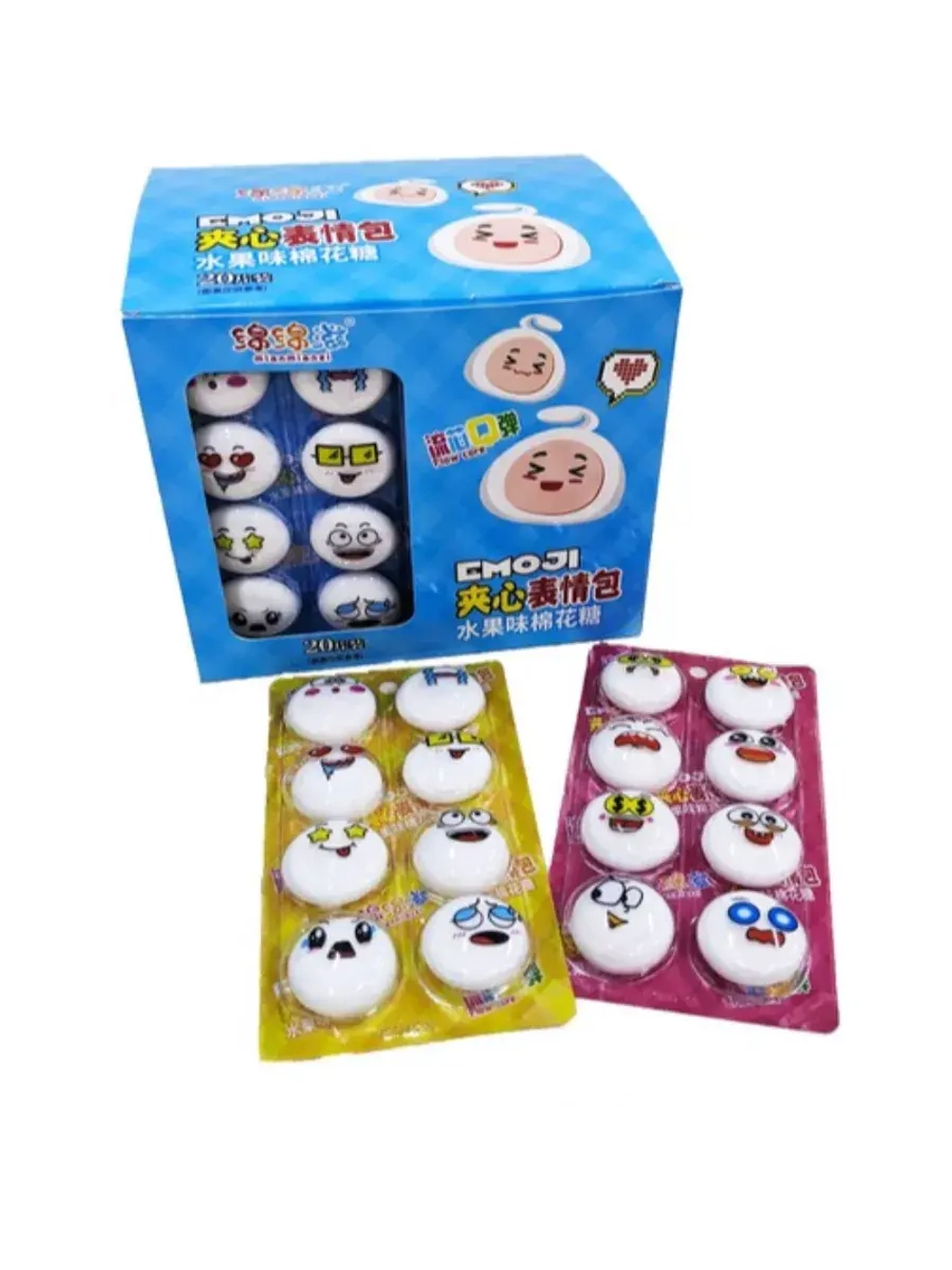 Маршмеллоу Эмоджи с фруктовой начинкой 25 г * 20 шт