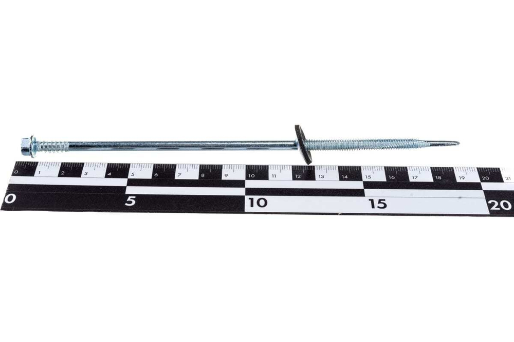 САМОРЕЗЫ СТРОЙБАТ Д/СЭНДВИЧ-ПАНЕЛЕЙ БЕЛЫЙ ЦИНК 6,3Х185 20ШТ